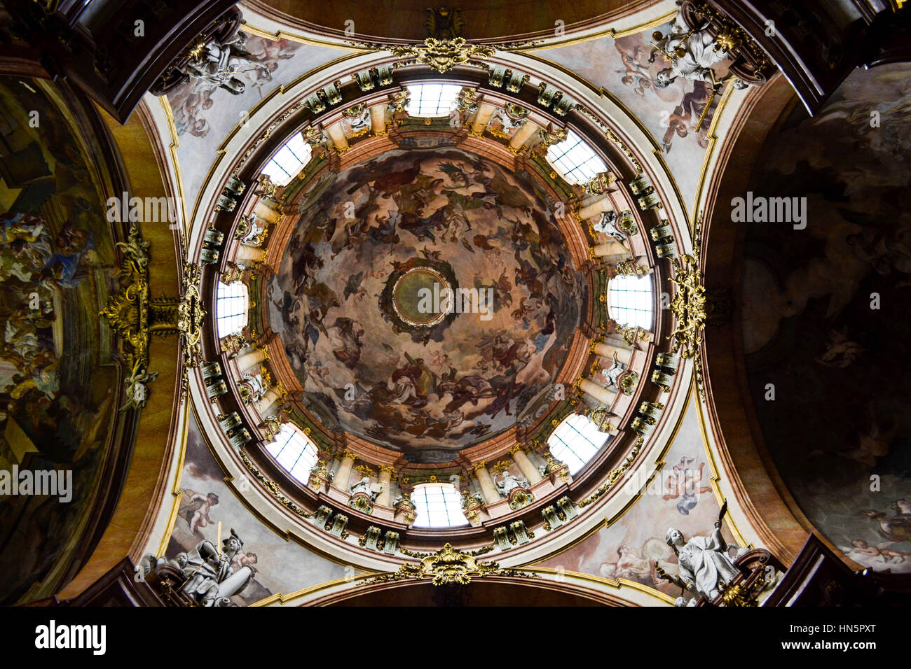 St. Nicholas Church in Prague Stock Photo