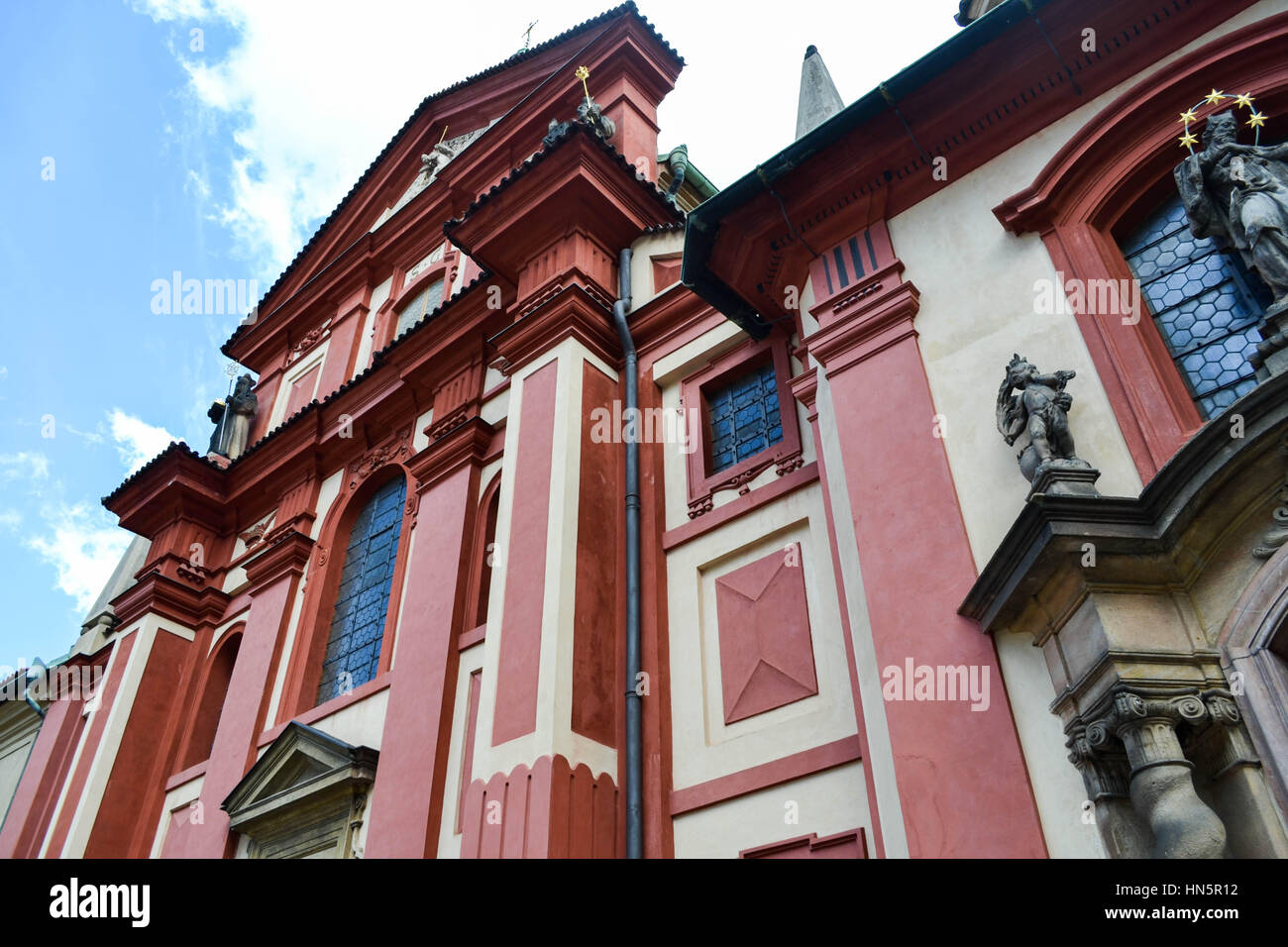 St. George's Basilica in Prague Castle Stock Photo