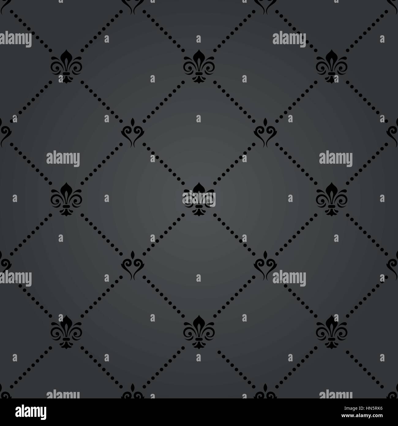 Seamless Vector Pattern With Royal Lily Stock Vector Image & Art - Alamy