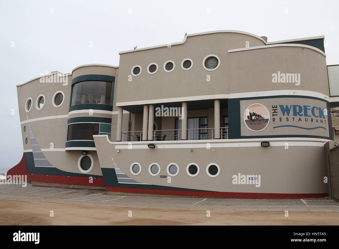 The Wreck Restaurant at Swakopmund in Namibia Stock Photo Alamy
