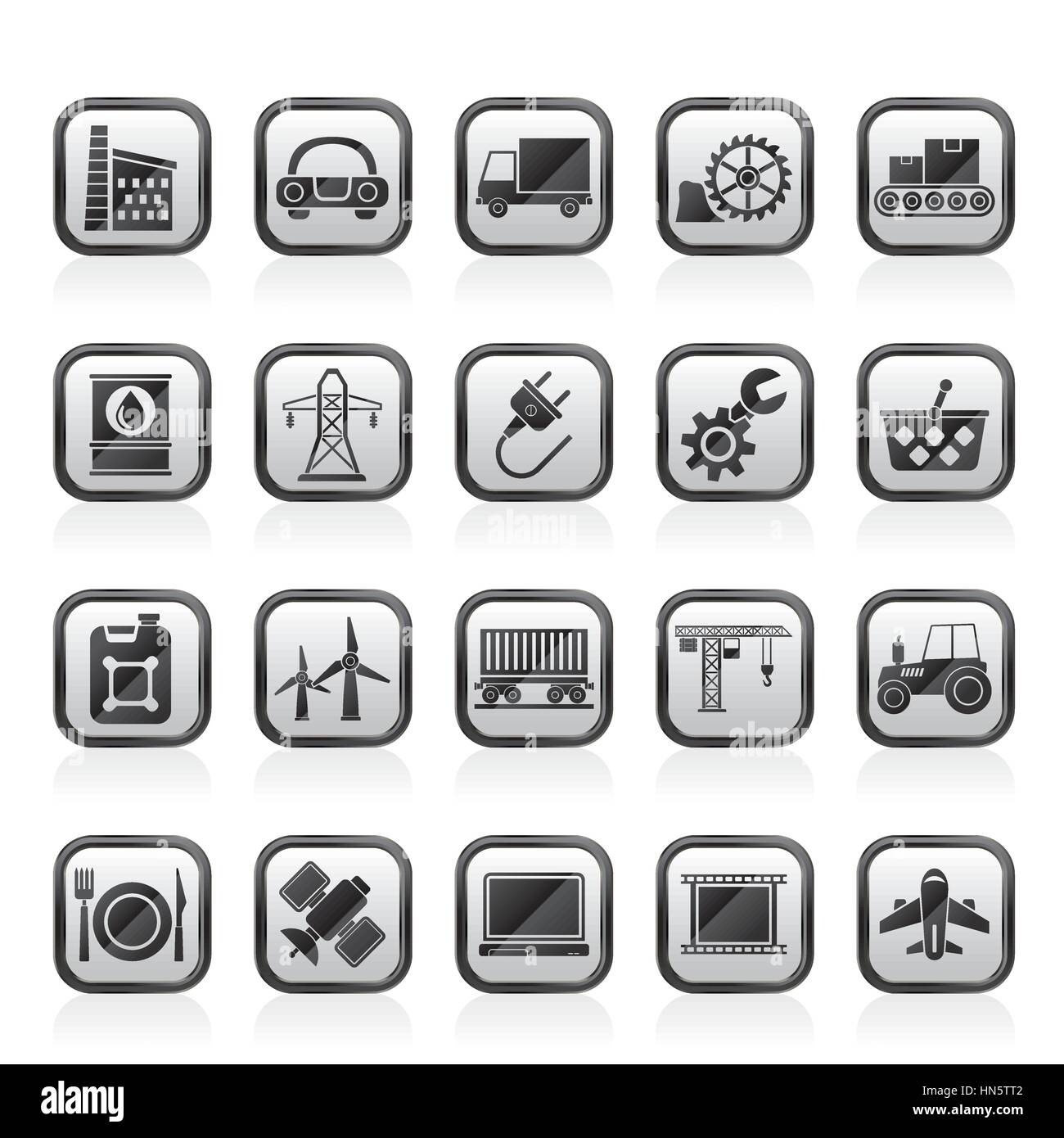 Business and industry icons Stock Vector Image & Art - Alamy