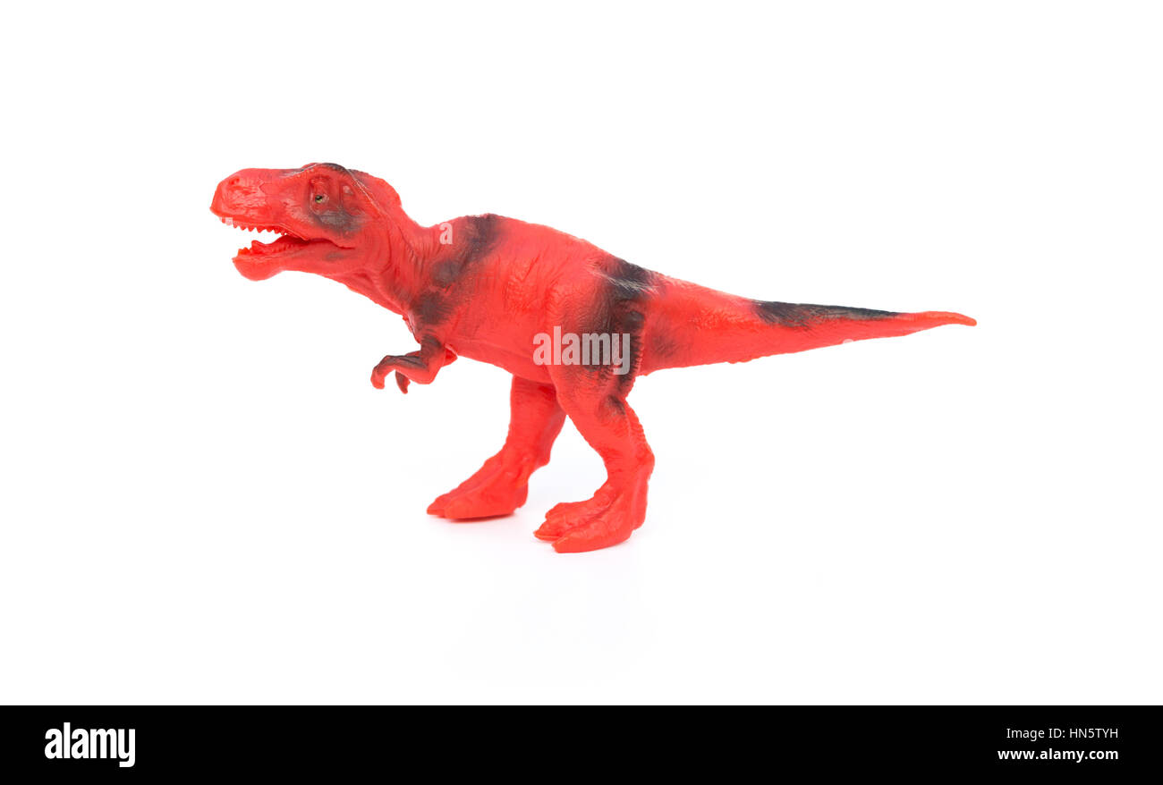 and black tyrannosaurus toy on a white Stock Photo Alamy