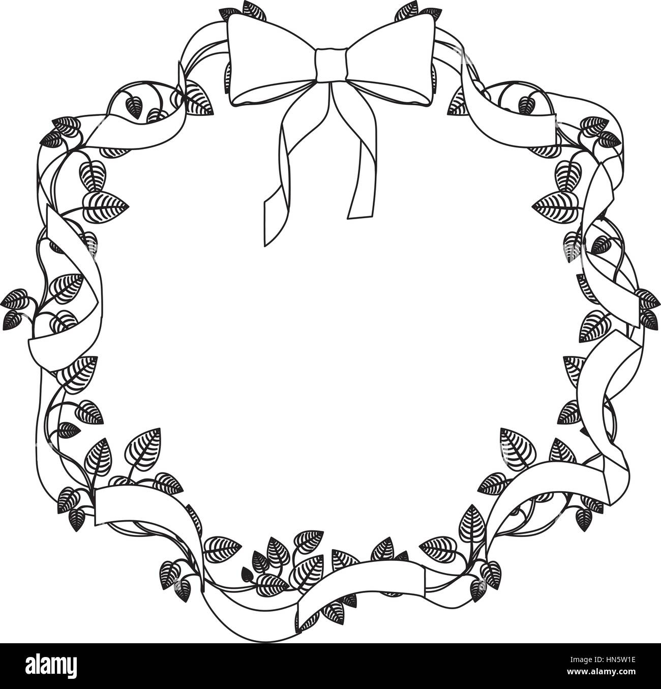 figure ribbon flowers knot love icon, vector illustration Stock Vector ...