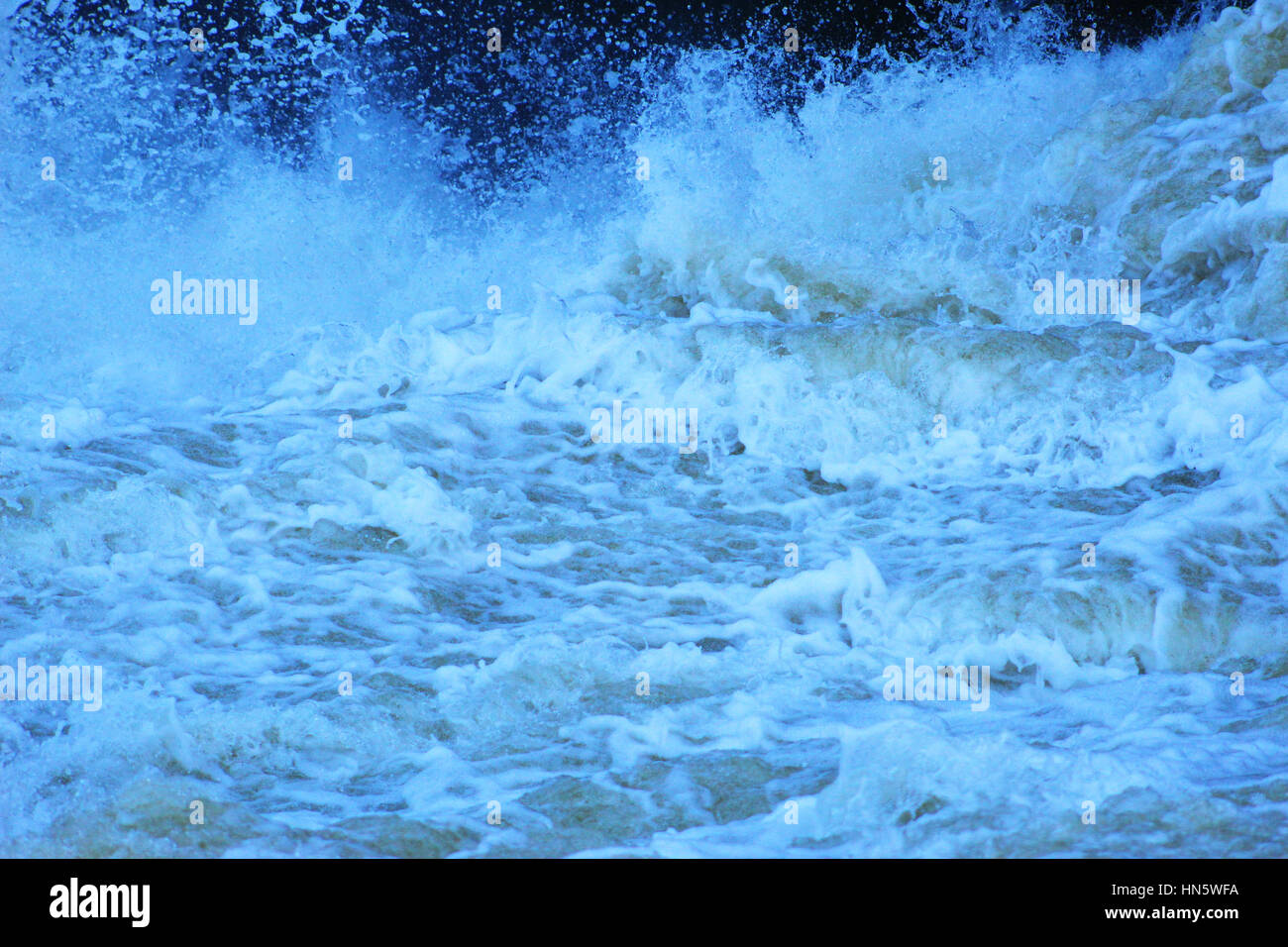 Water outlet below the Coralville Dam in Coralville, Iowa Stock Photo Alamy