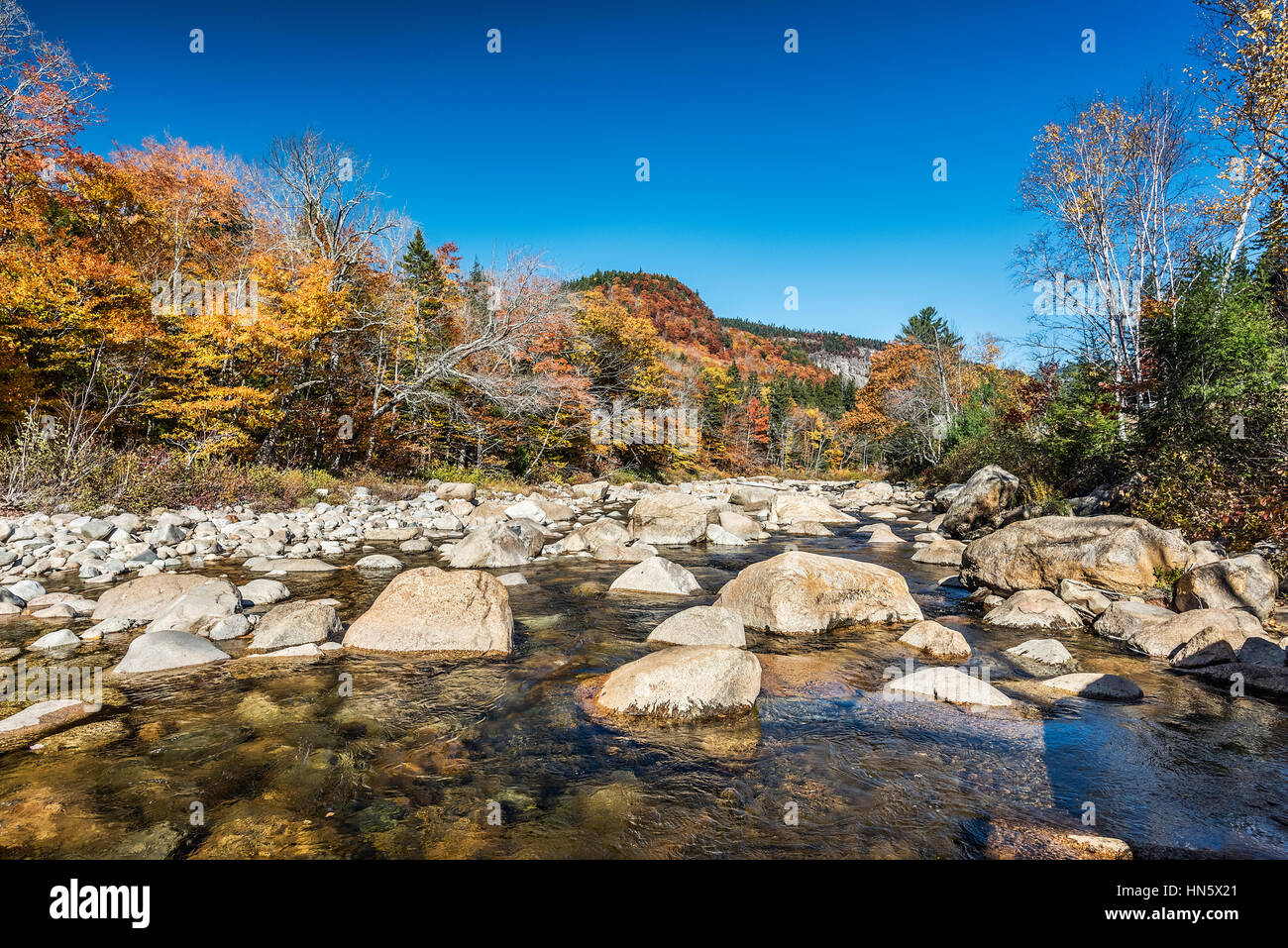 Swift River, Albany, New Hampshire, USA. Stock Photo