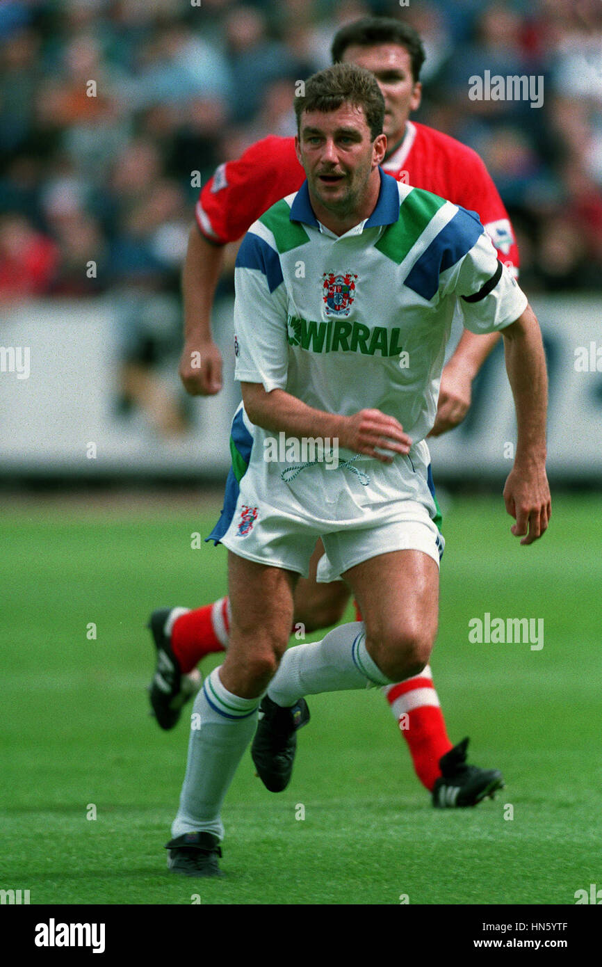 JOHN ALDRIDGE TRANMERE ROVERS FC 02 August 1993 Stock Photo Alamy