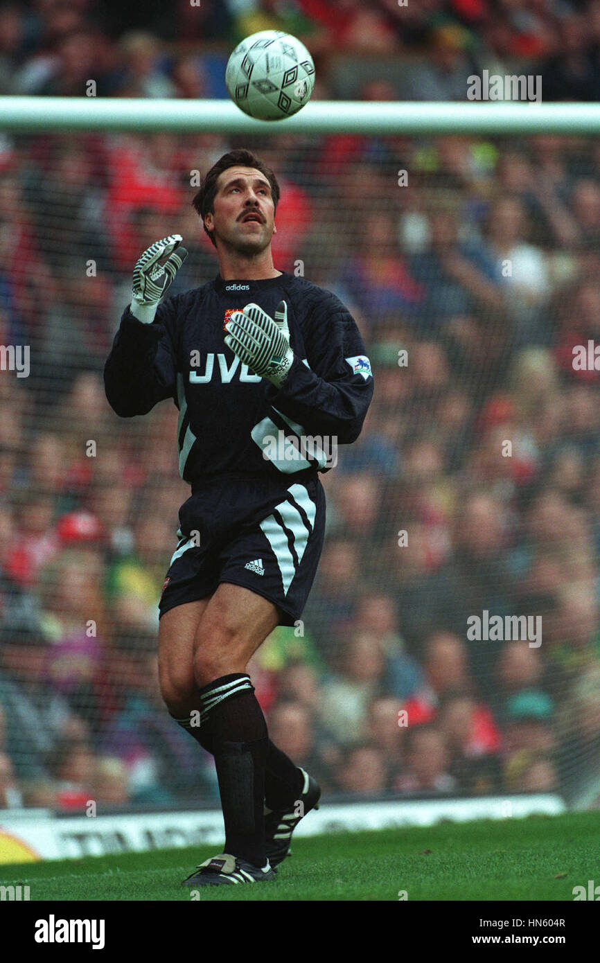 David Seaman (Arsenal) En Action – Photo Vintage 1993 – Ancien Cliché