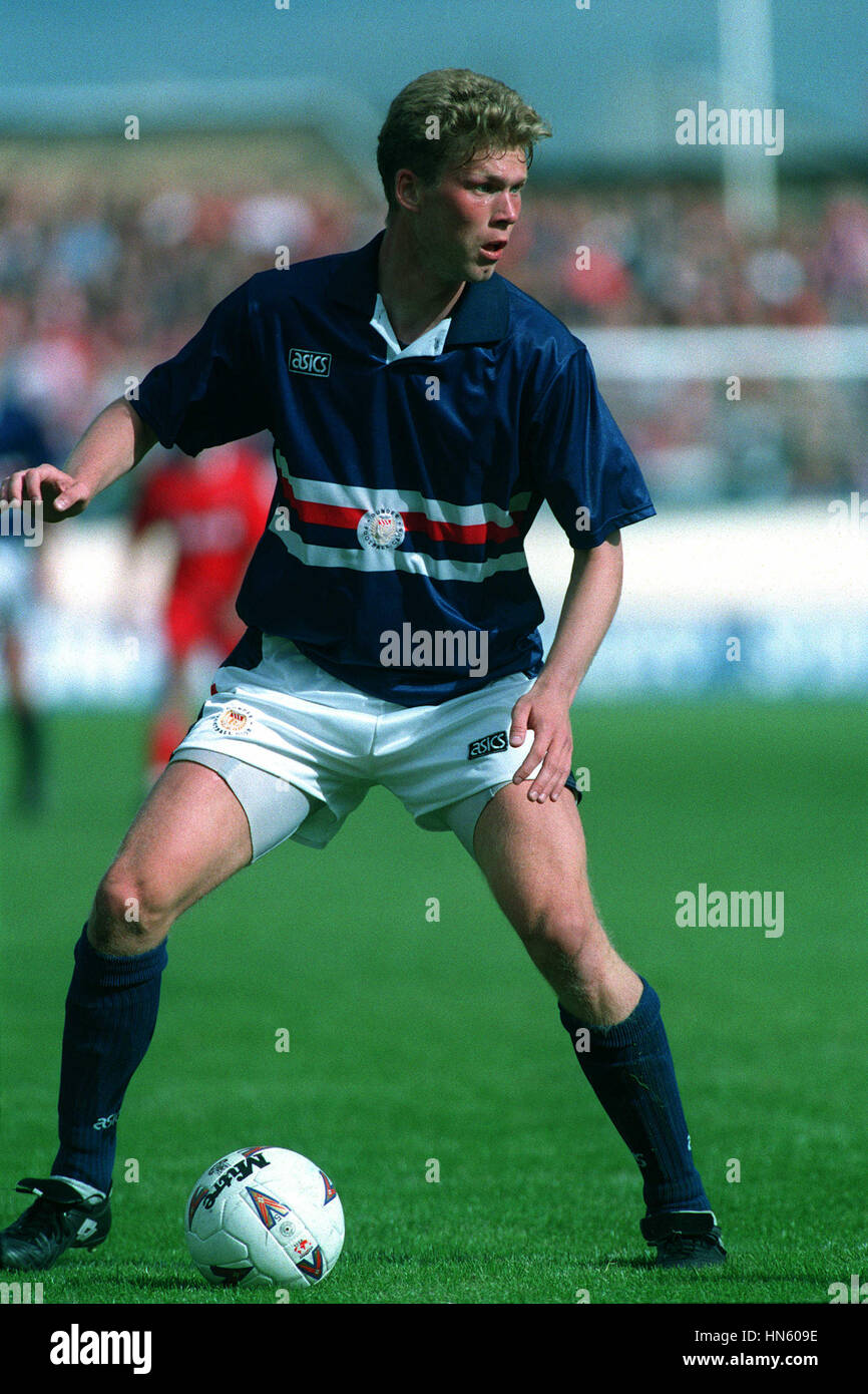 Morten Wieghorst Dundee Fc 24 August 1993 Stock Photo Alamy