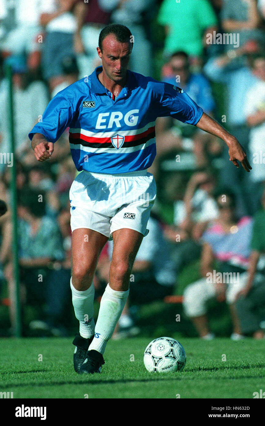 ATTILIO LOMBARDO SAMPDORIA FC 02 August 1993 Stock Photo
