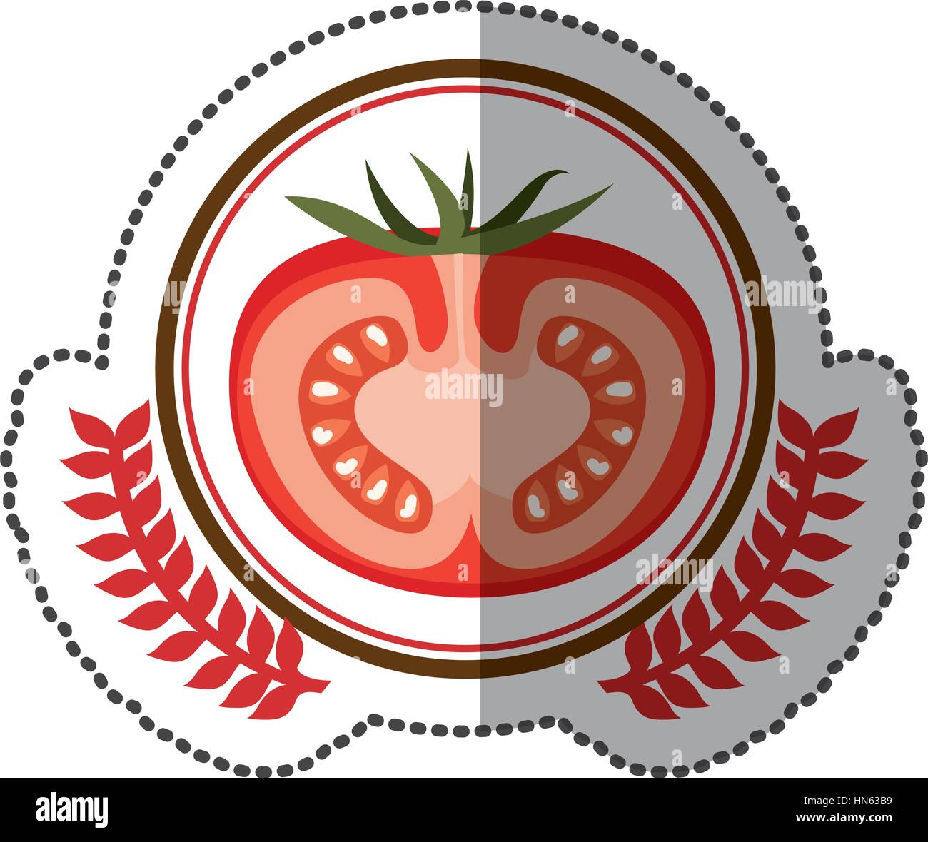 symbol tomato signal icon design, vector illstration Stock Vector