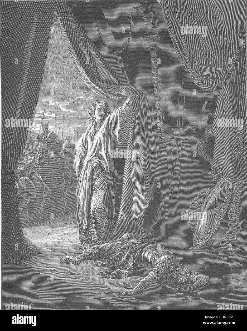 052.Jael Kills Sisera Stock Photo