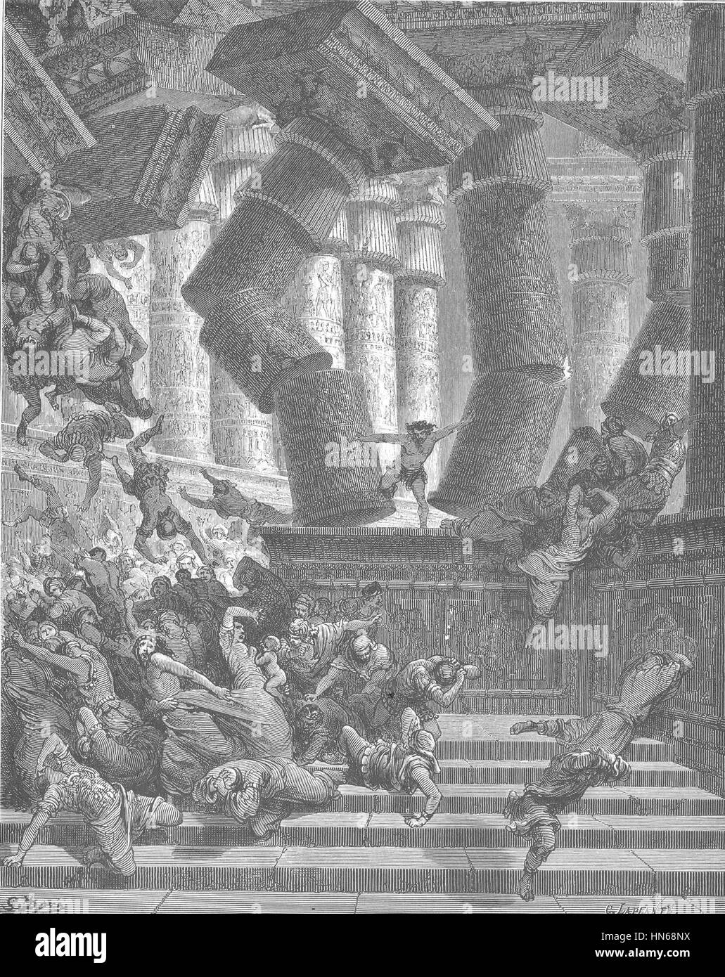 064.The Death of Samson Stock Photo - Alamy