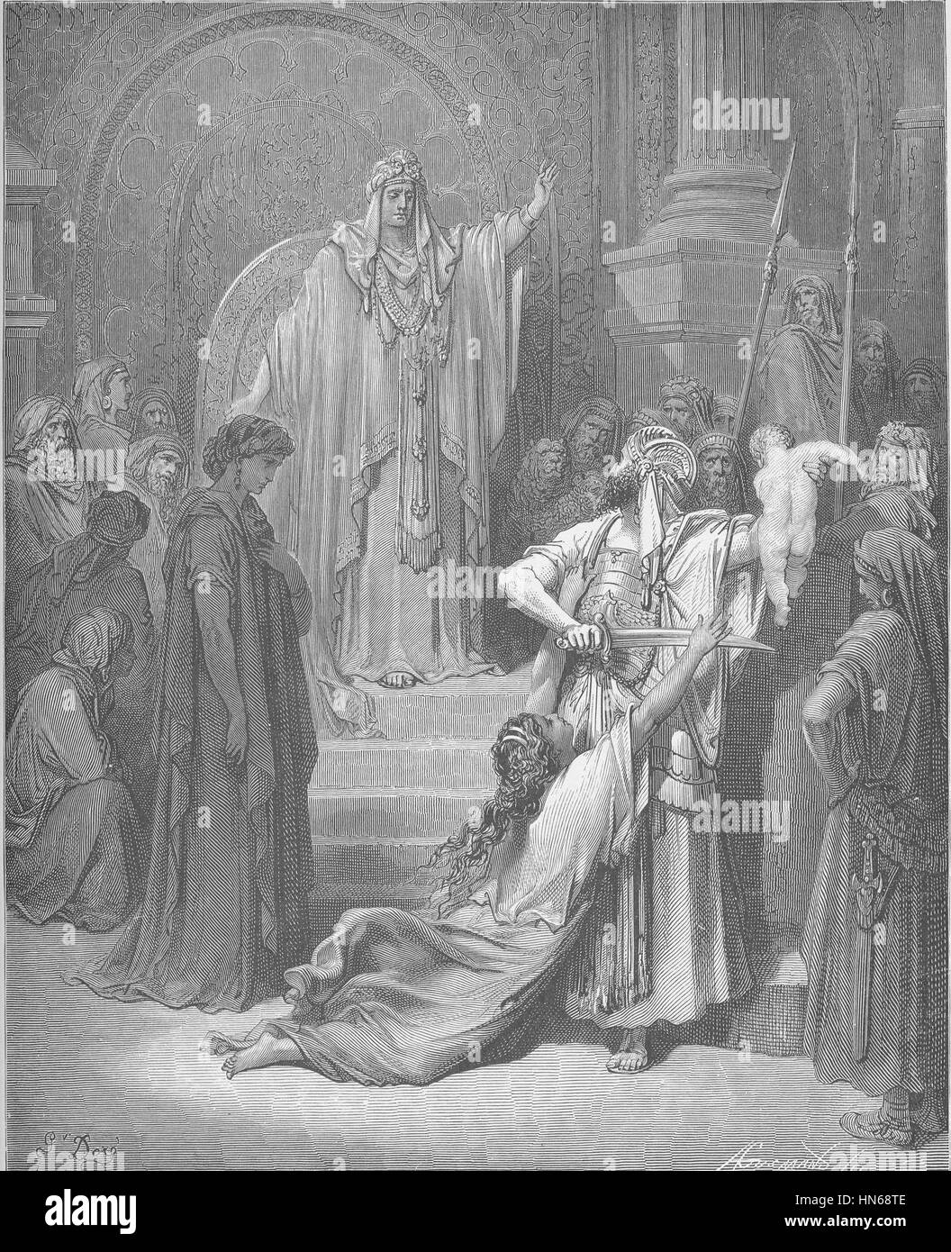 Judgment of solomon hires stock photography and images Alamy