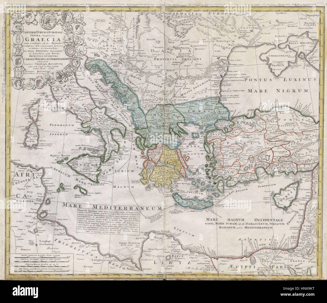 Map of ancient greece hi-res stock photography and images - Alamy