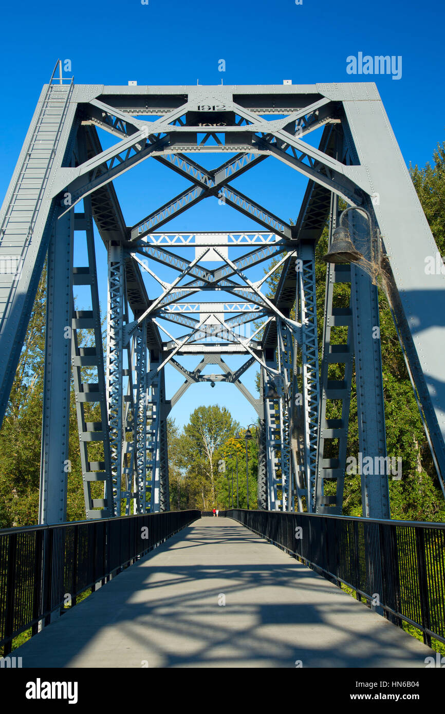 Union street railroad pedestrian and bicycle bridge hires stock