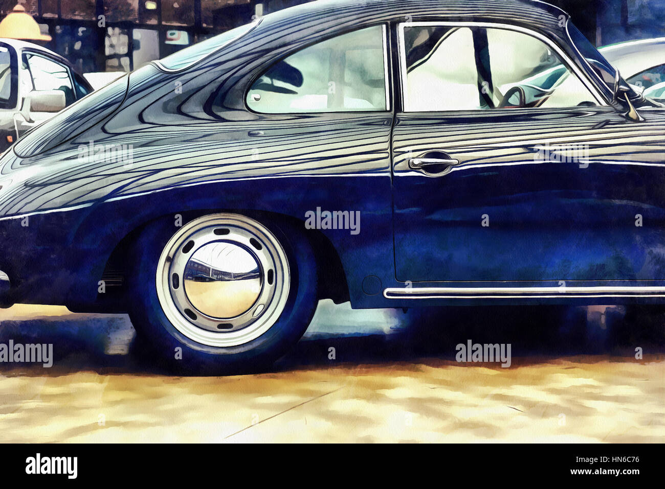 The Works In The Style Of Watercolor Painting Vintage Transport Stock Photo Alamy