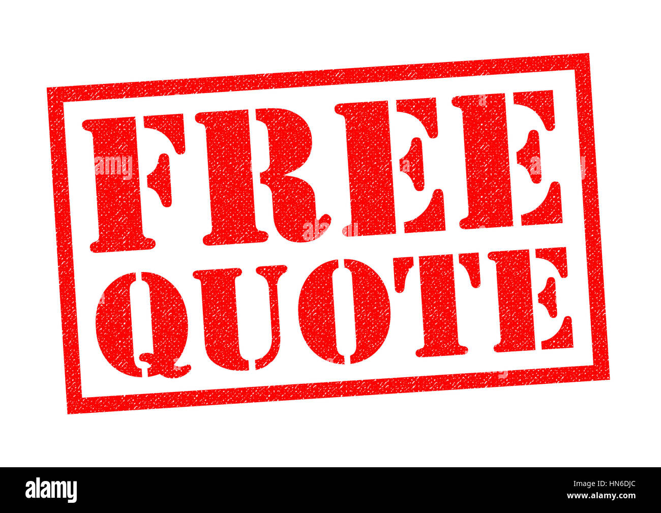 FREE QUOTE red Rubber Stamp over a white background Stock