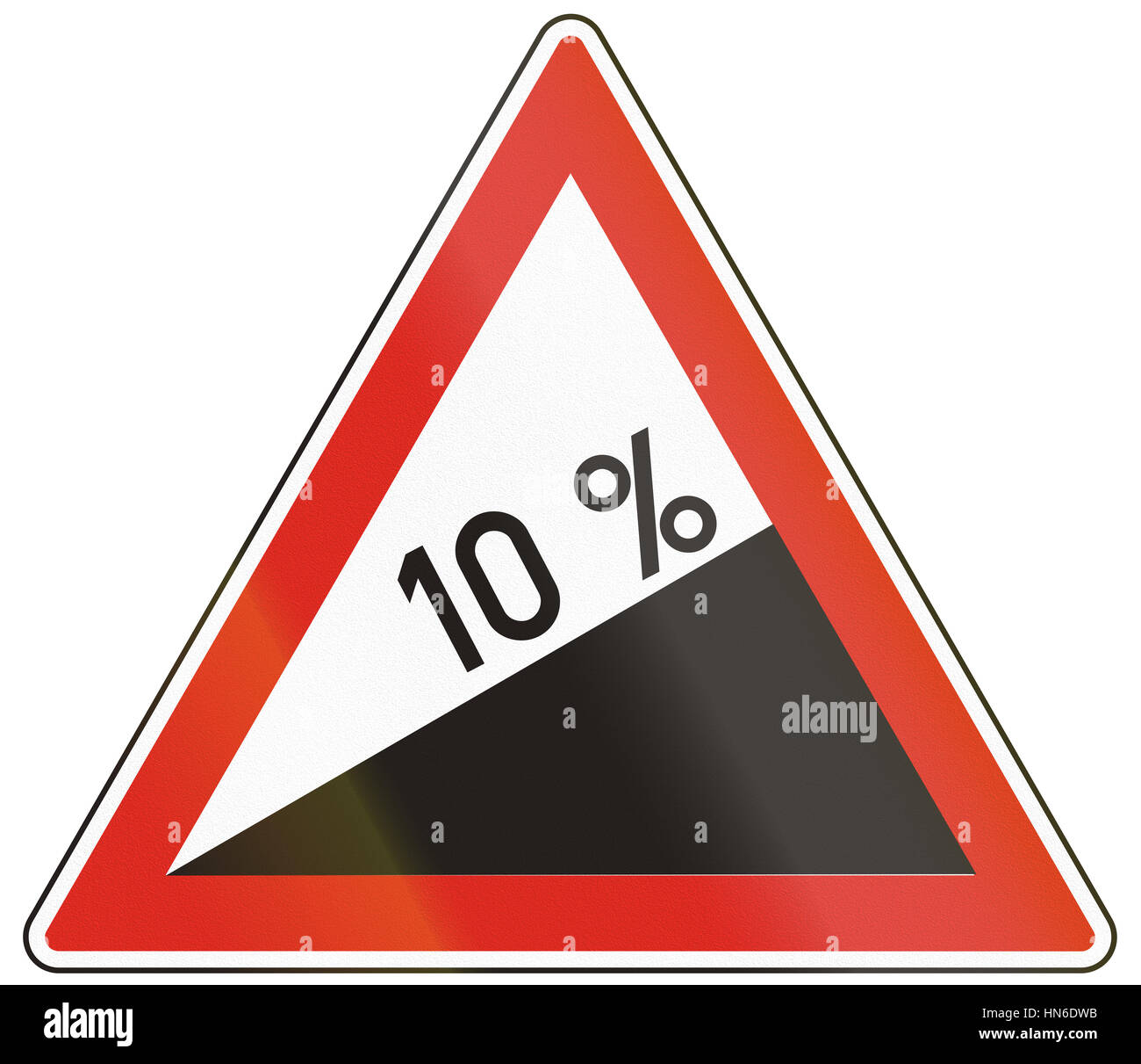 Hungarian warning road sign Steep hill upward Stock Photo Alamy