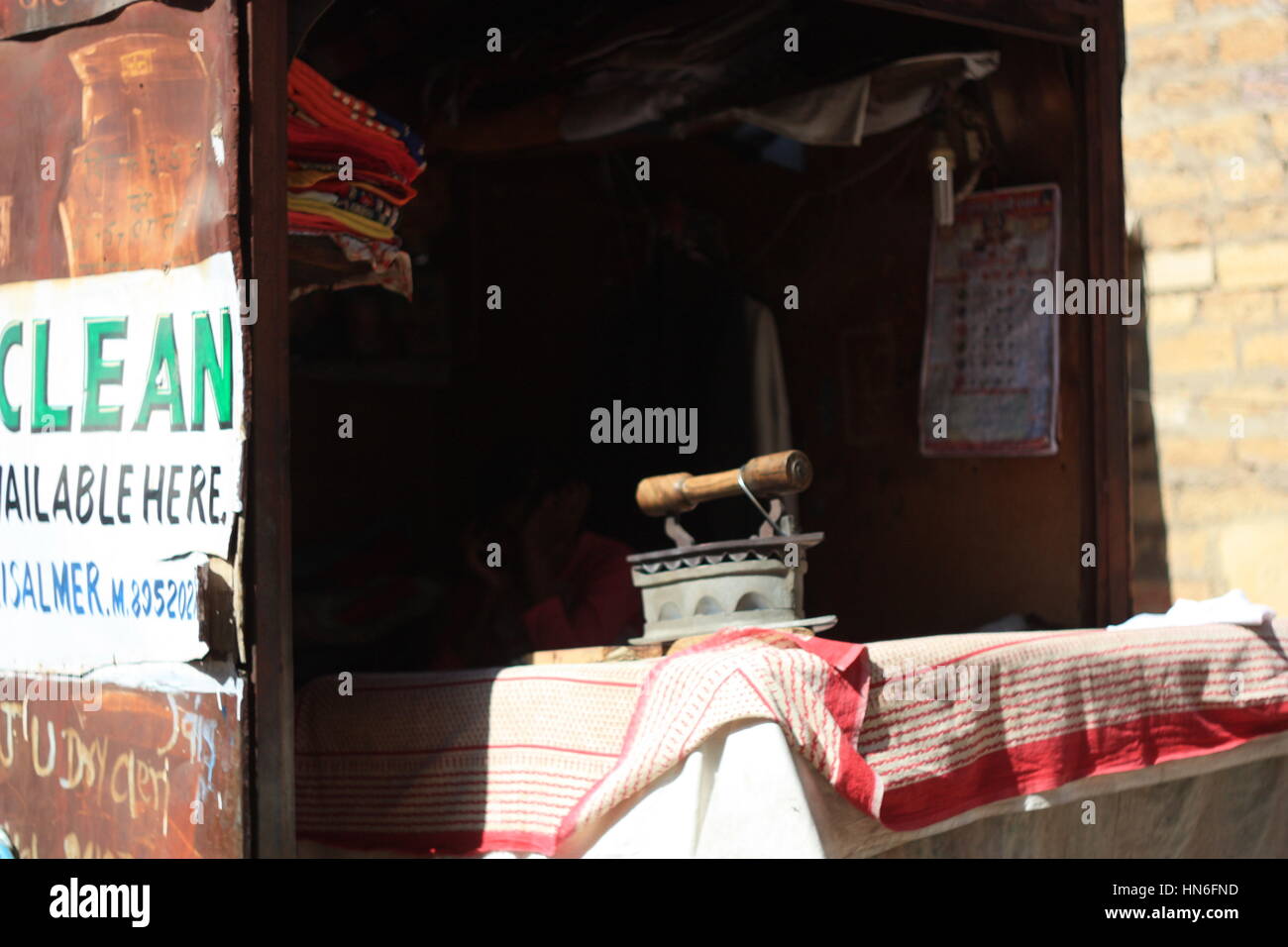 dhobi in rajasthan Stock Photo