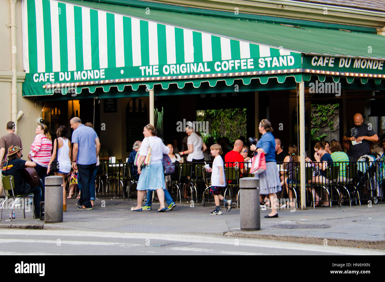 New Orleans, USA July 8, 2015 Famous Cafe Du Monde in New Orleans