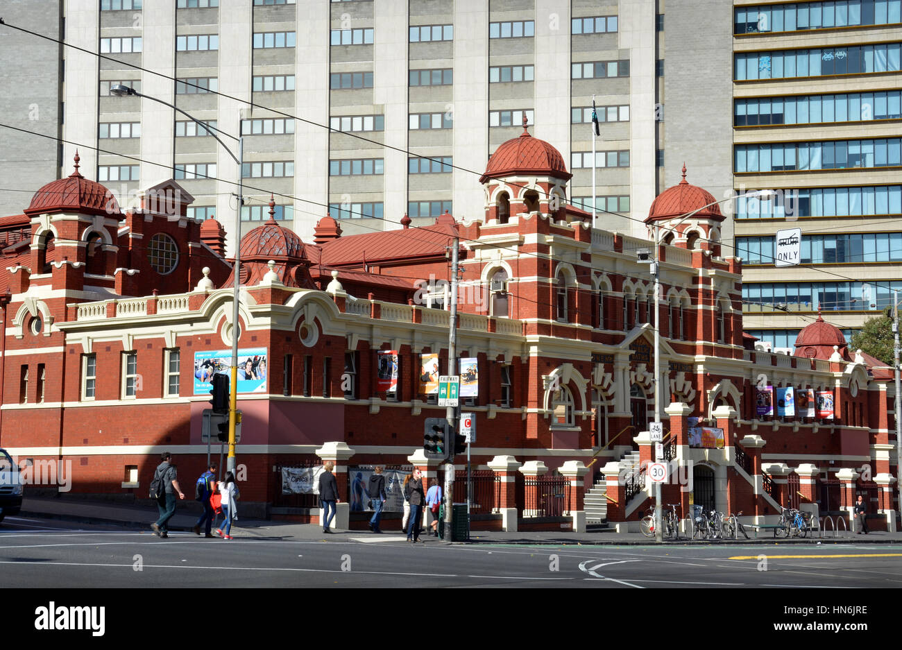 Melbourne, Australia May 15, 2014 Historic Public Baths Building downtown Melbourne Stock