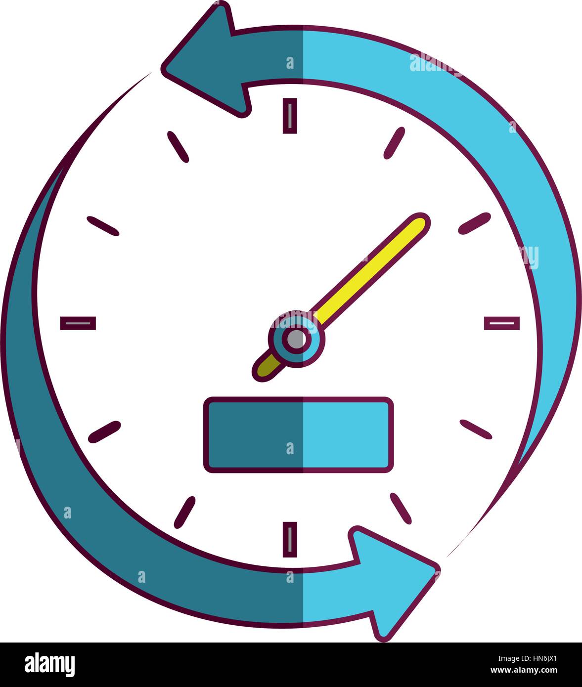time clock watch icon vector illustration design Stock Vector Image ...