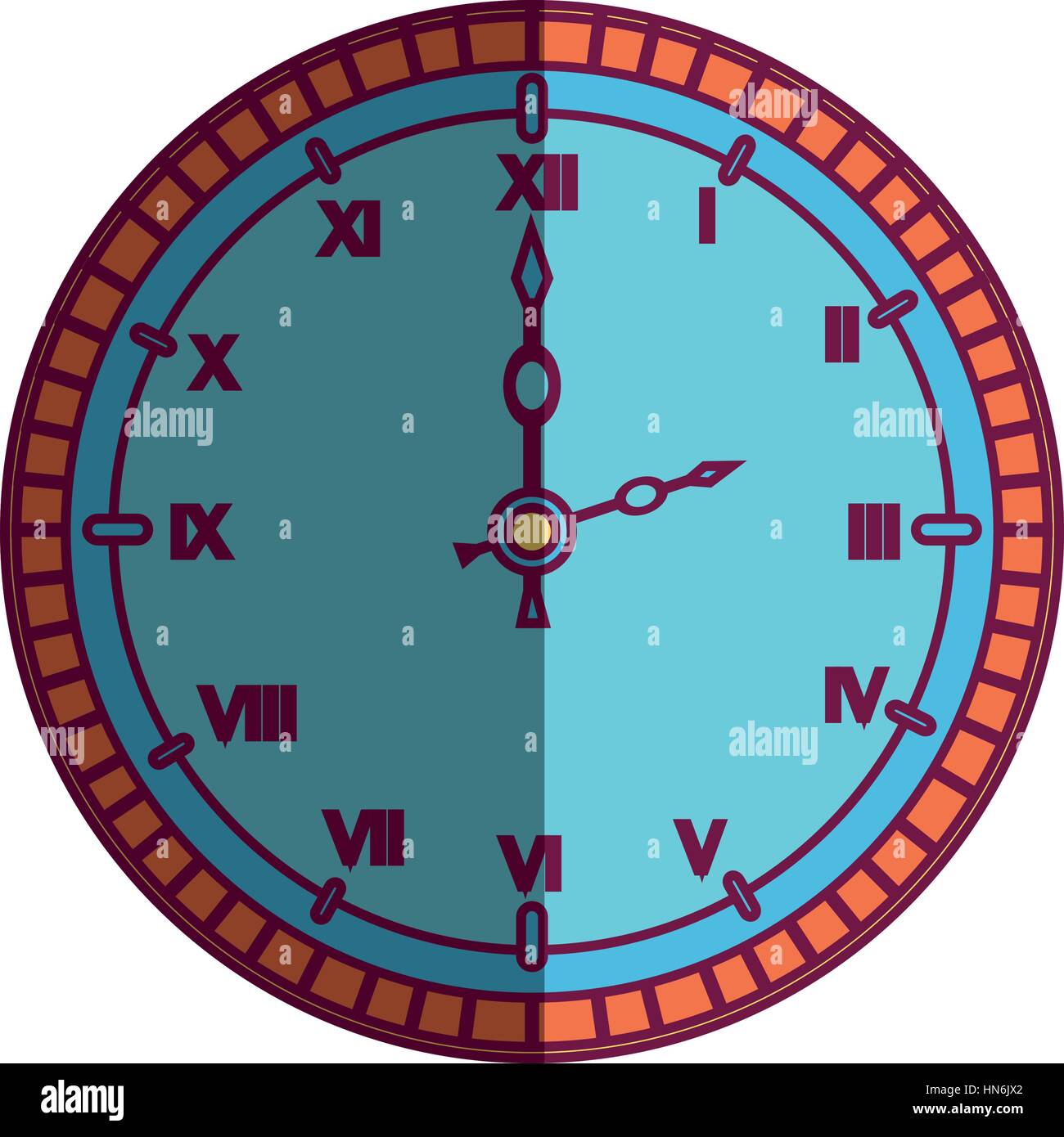 time clock watch icon vector illustration design Stock Vector Image ...