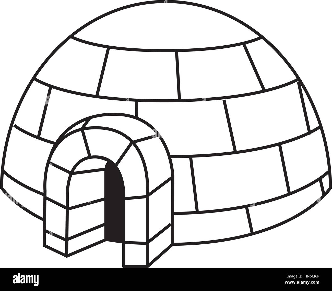 igloo exterior isolated icon vector illustration design Stock Vector ...