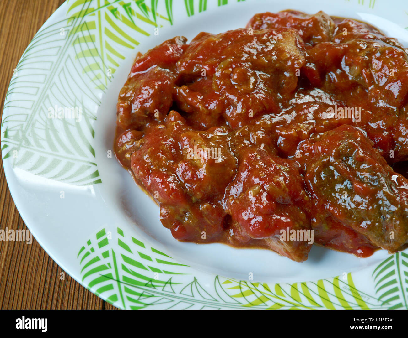 Nigerian Beef Stew ,tomato based stew Stock Photo Alamy