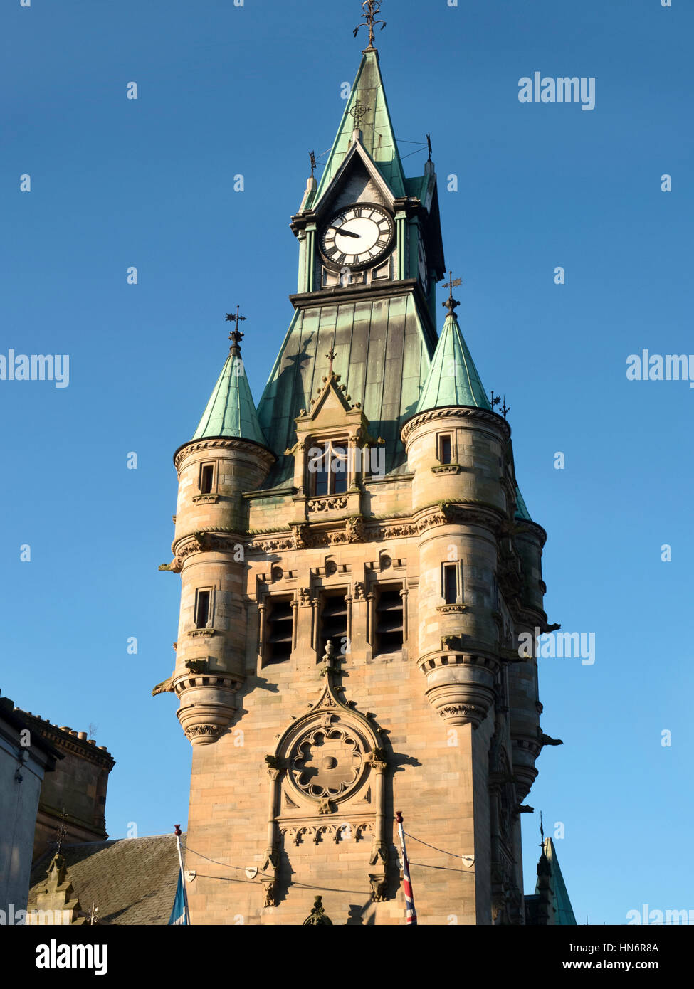 City Chambers Building Dunfermline Fife Scotland Stock Photo