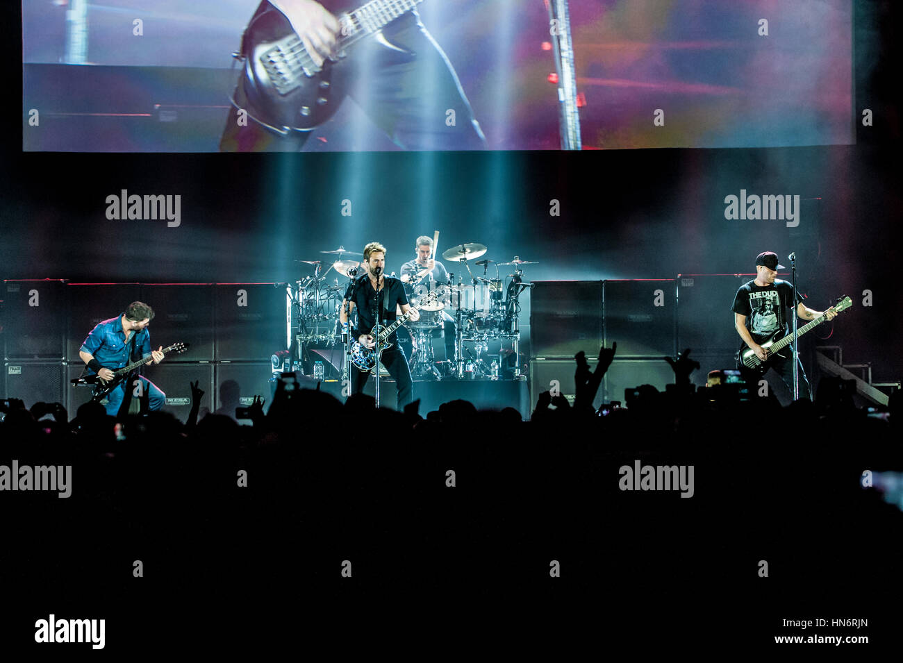 Nickelback live at Londons O2 Arena Stock Photo Alamy