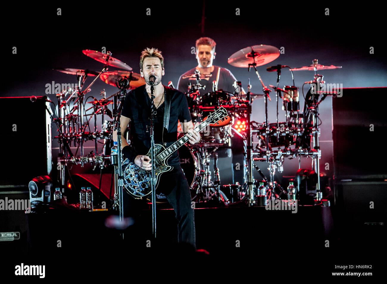 Nickelback live at Londons O2 Arena Stock Photo Alamy