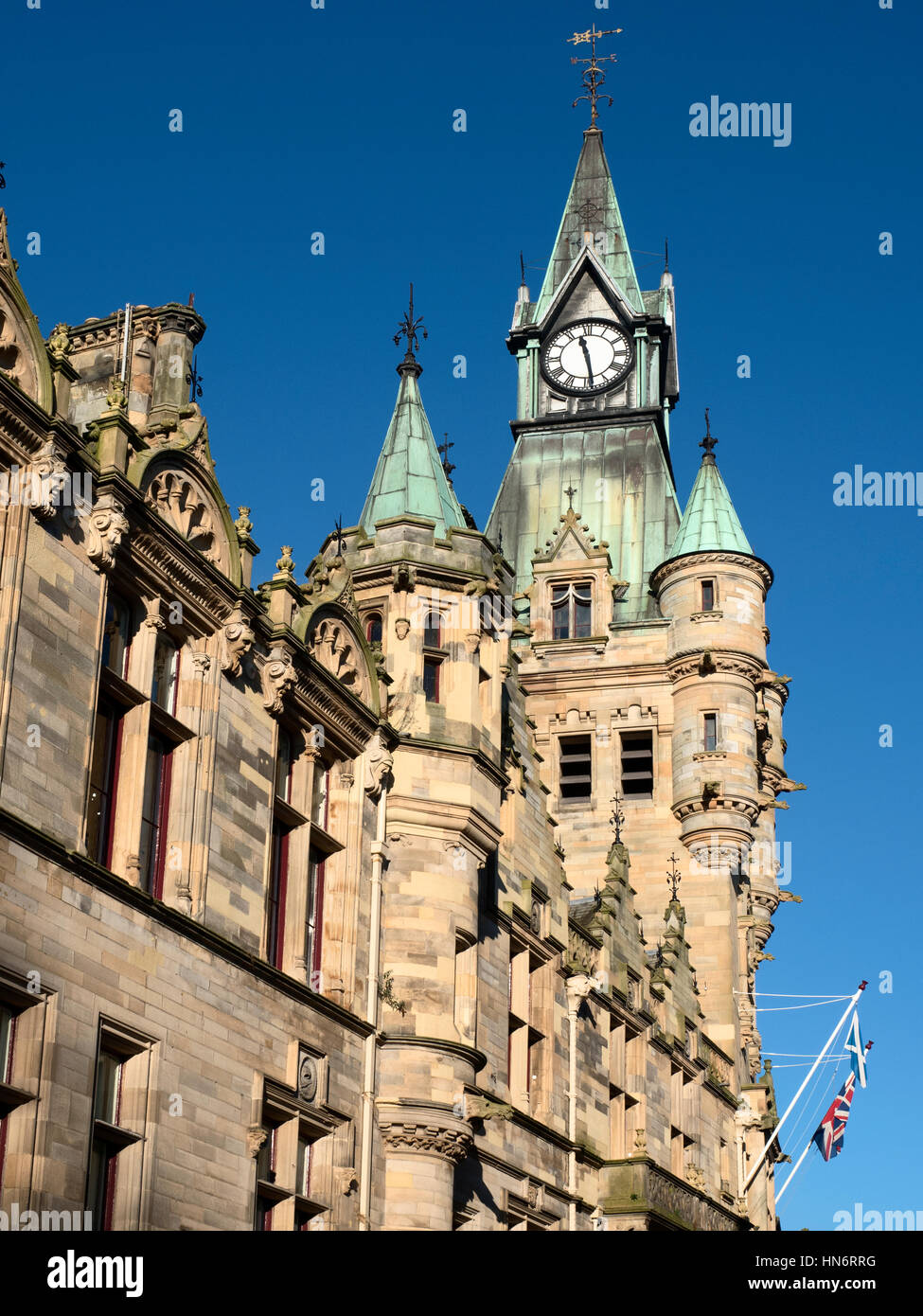 City Chambers Building Dunfermline Fife Scotland Stock Photo