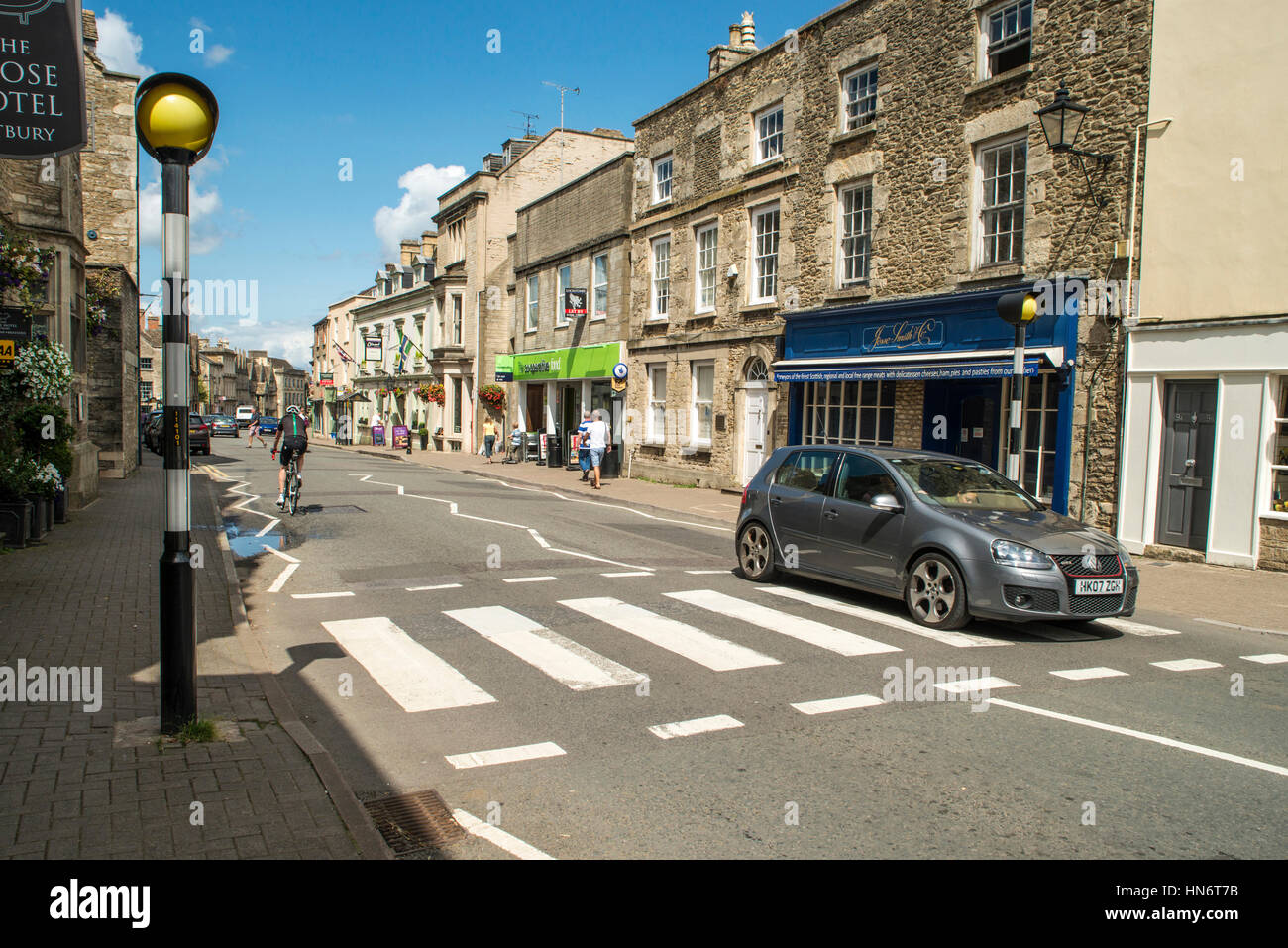 Tetbury Town Centre, a Cotswolds Rural Town in Gloucestershire, England Stock Photo