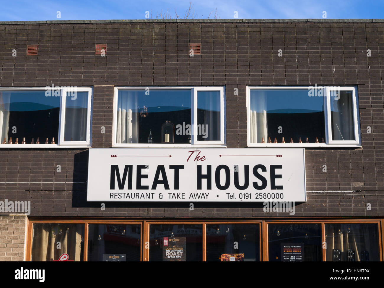 The Meat House restaurant and takeaway, North Shields, England, UK