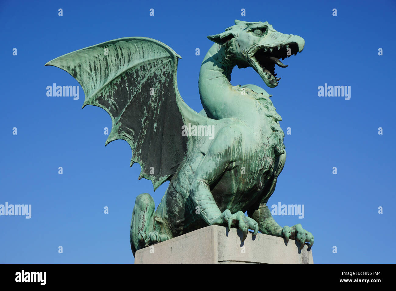 Dragon and his bridge Stock Photo