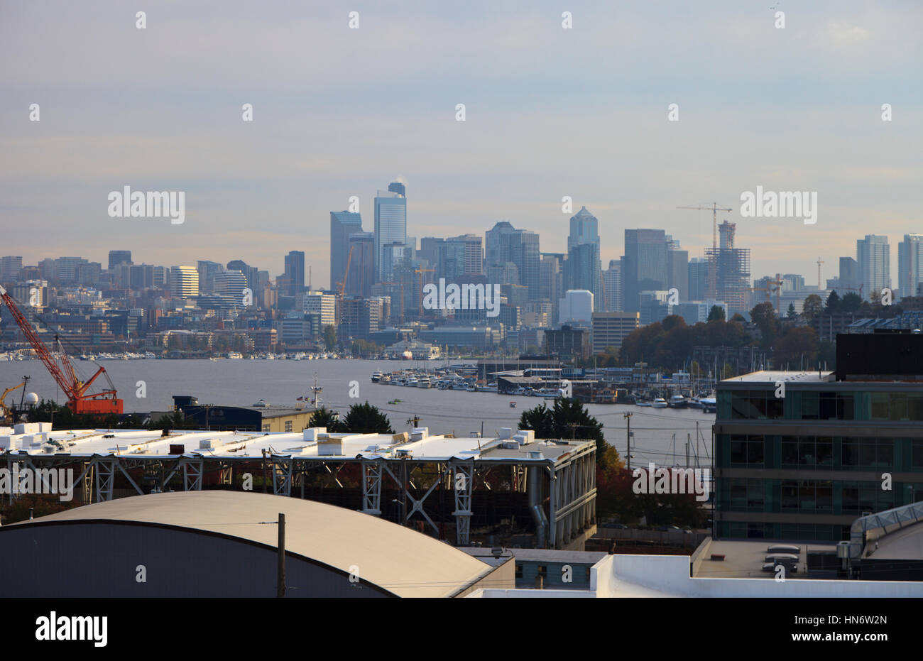 Seattle skyline, Washington USA Stock Photo