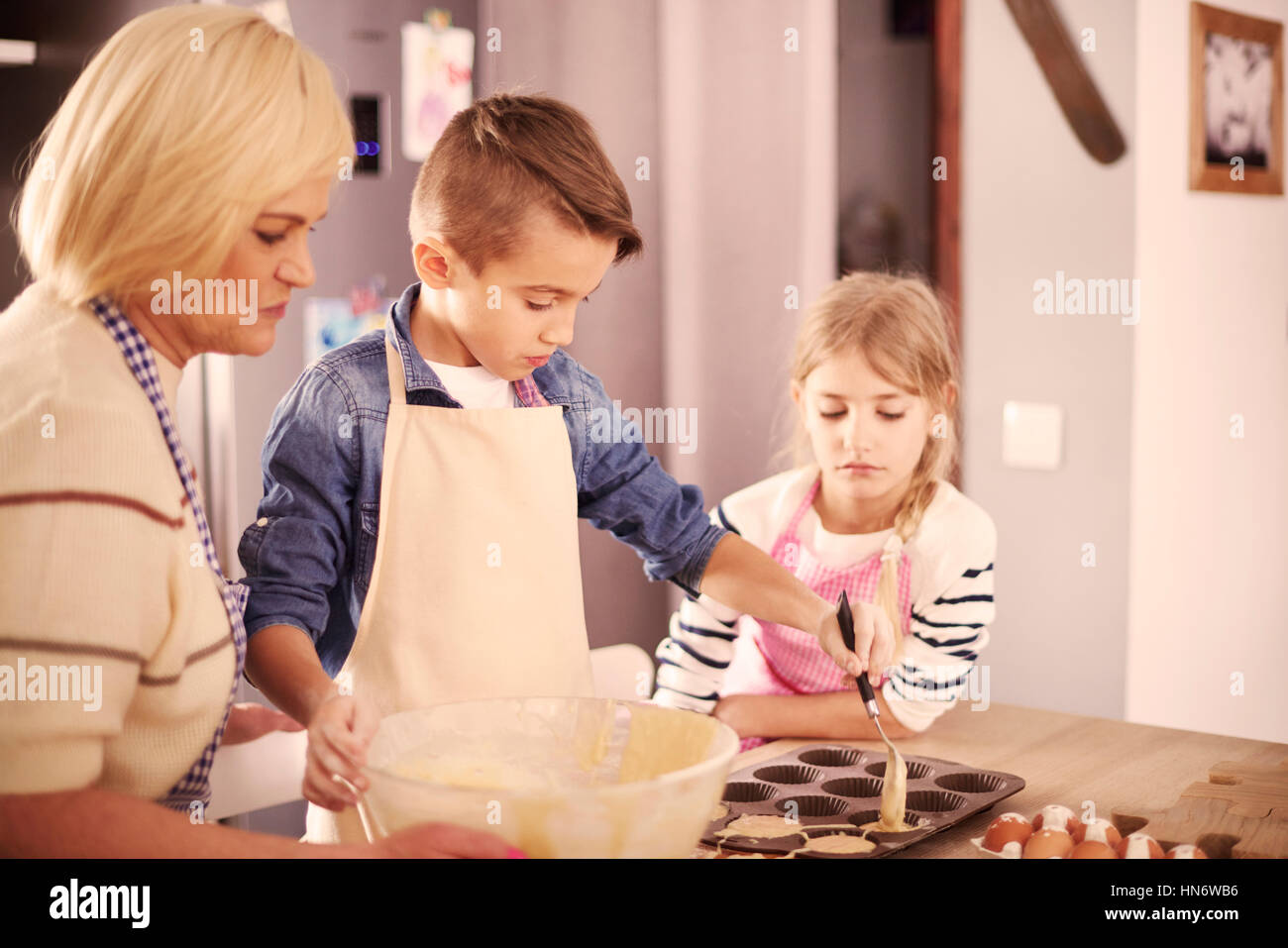 Our grandmothers baking is always perfect Stock Photo