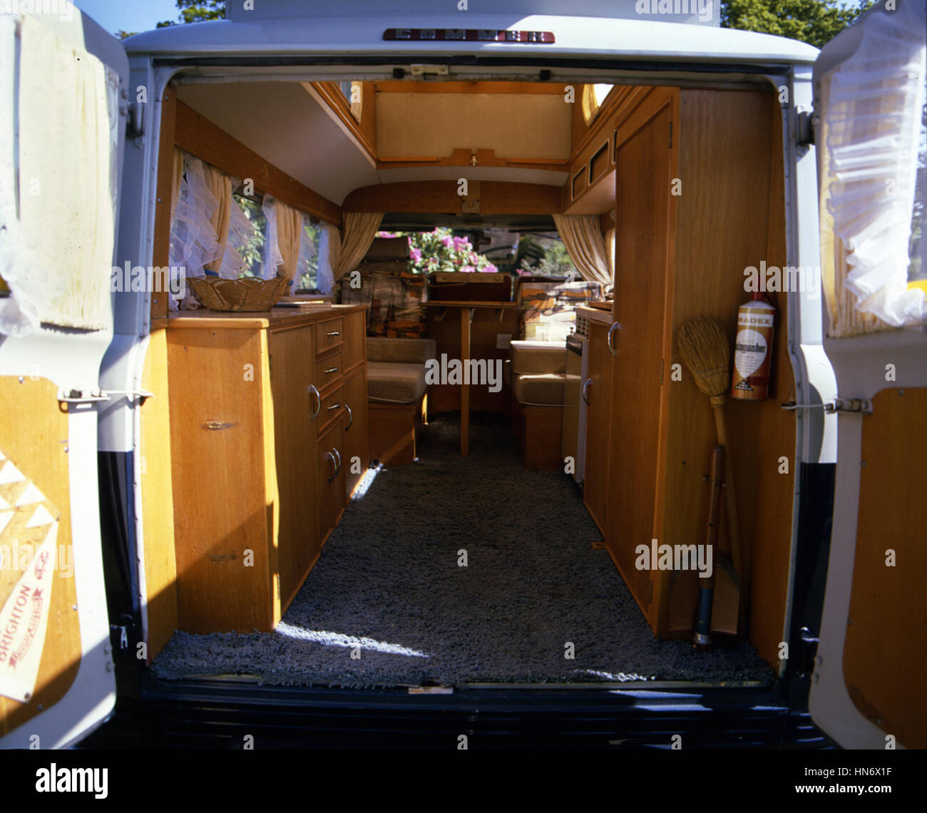 1964 Commer Autosleeper interior Stock Photo