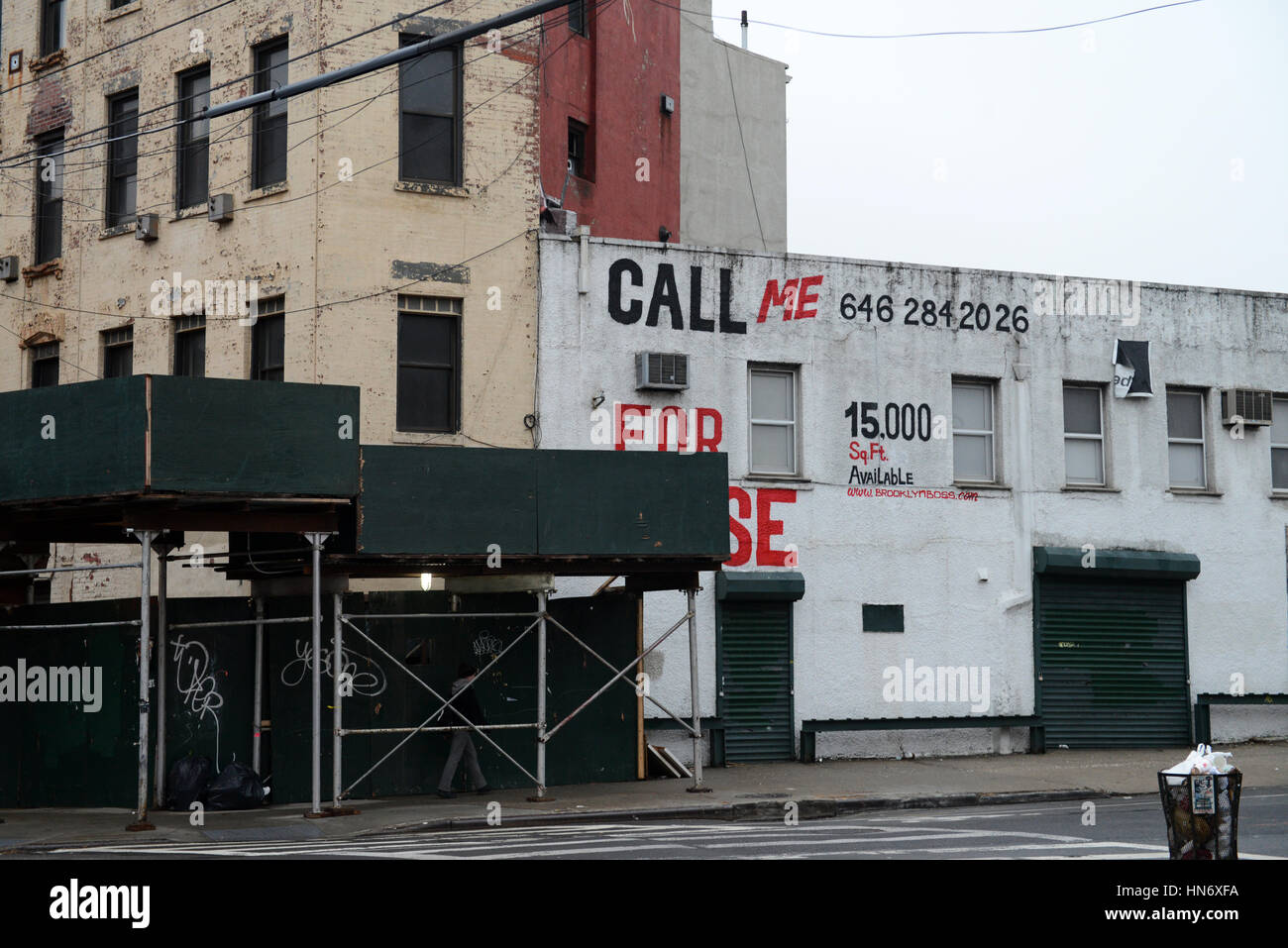 Street scene, Williamsburg, Brooklyn, NYC Stock Photo
