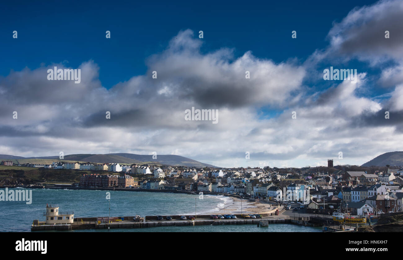 Peel bay, Isle of Man. Stock Photo