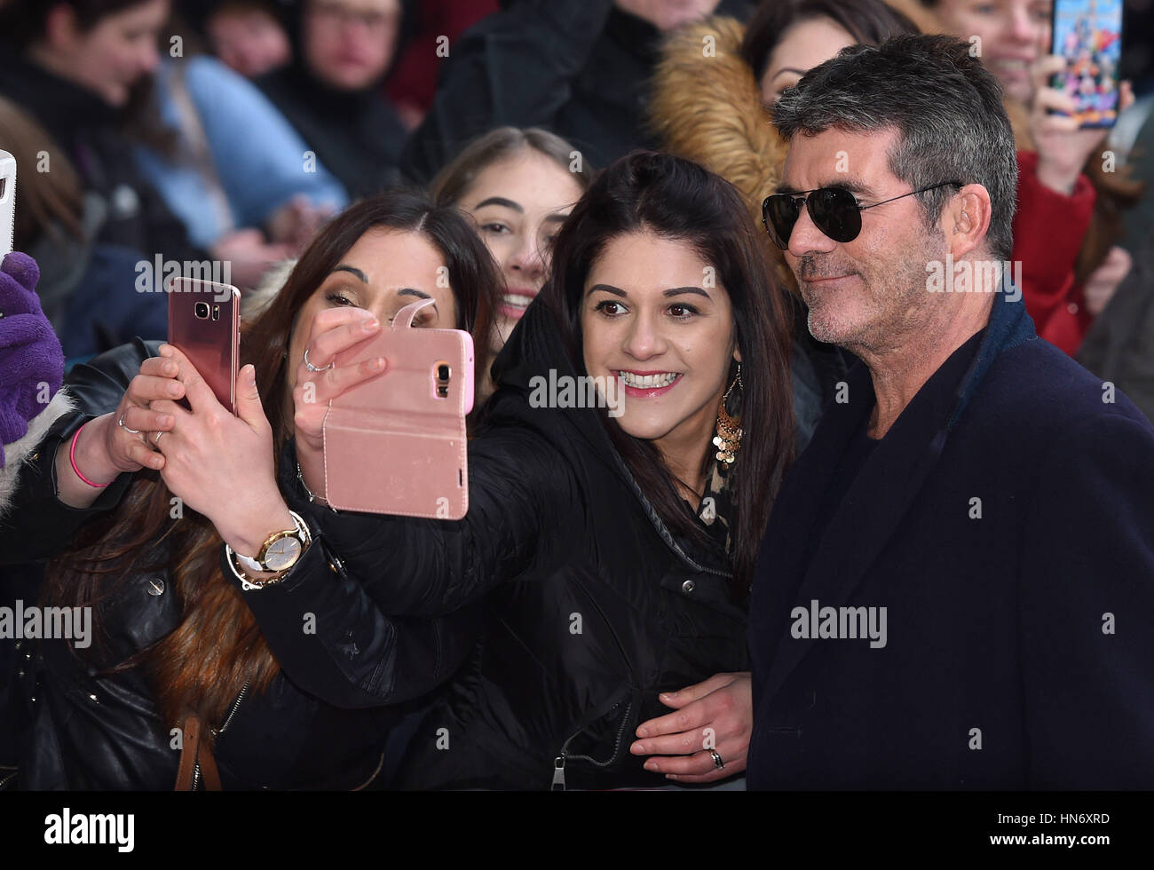 Simon Cowell attends the judges auditions for Britain's Got Talent at