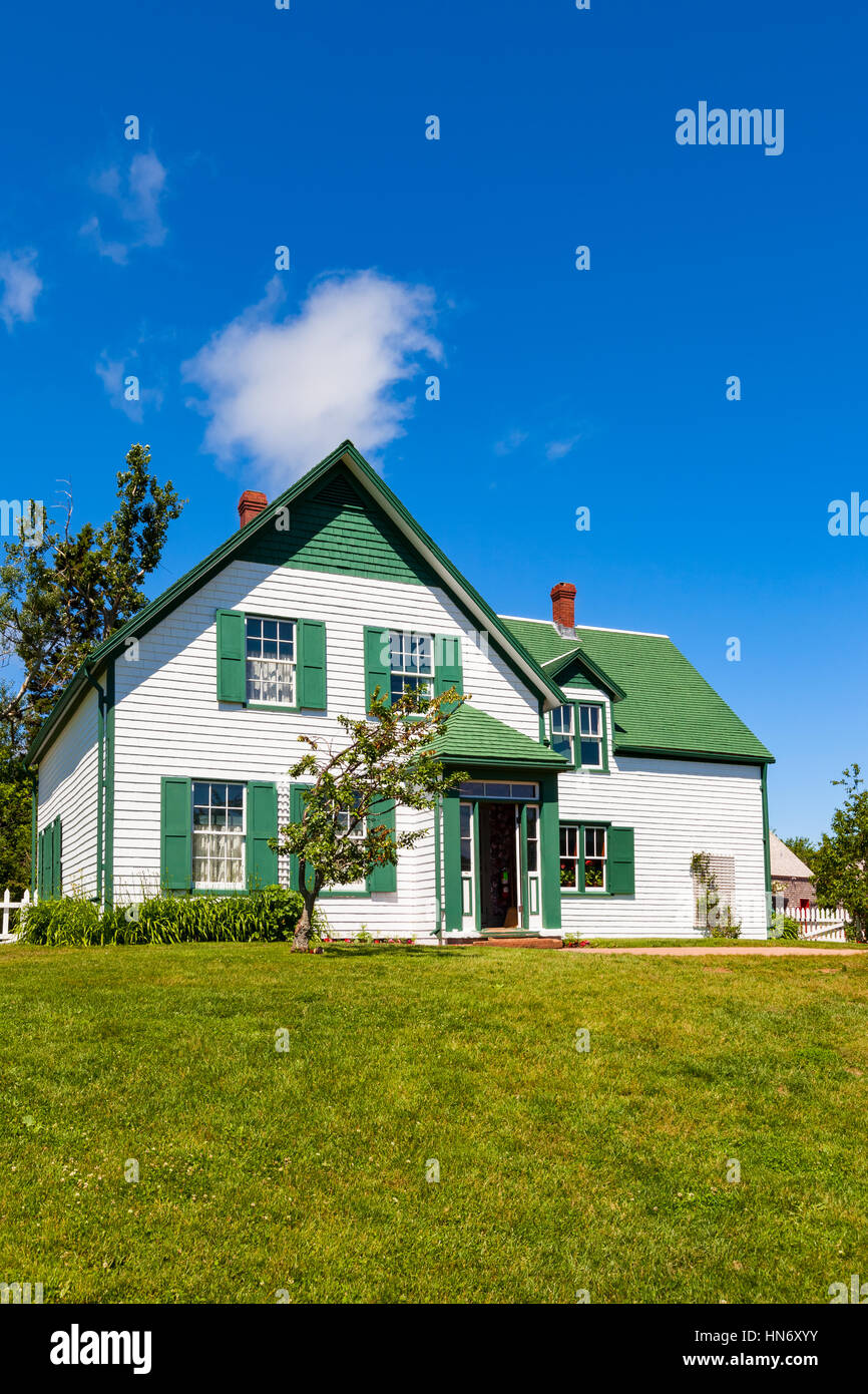House that inspired Lucy Maud Montgomery's novel 'Anne of Green Gables', National Historic Site, Prince Edward Island Stock Photo