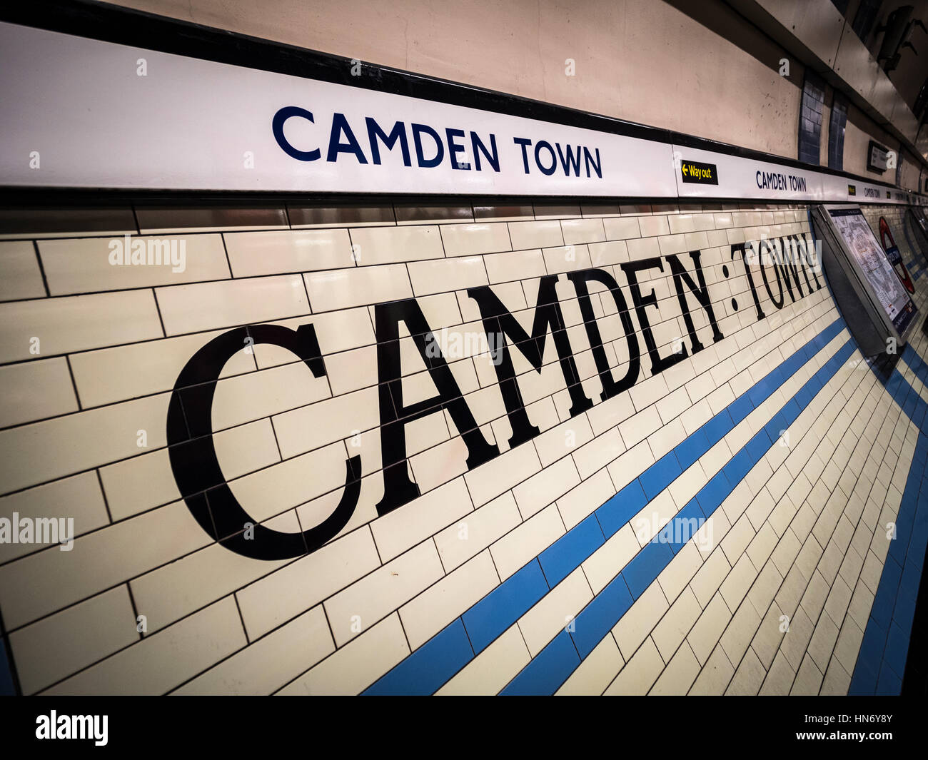 Camden Town tube station, London, UK. Stock Photo
