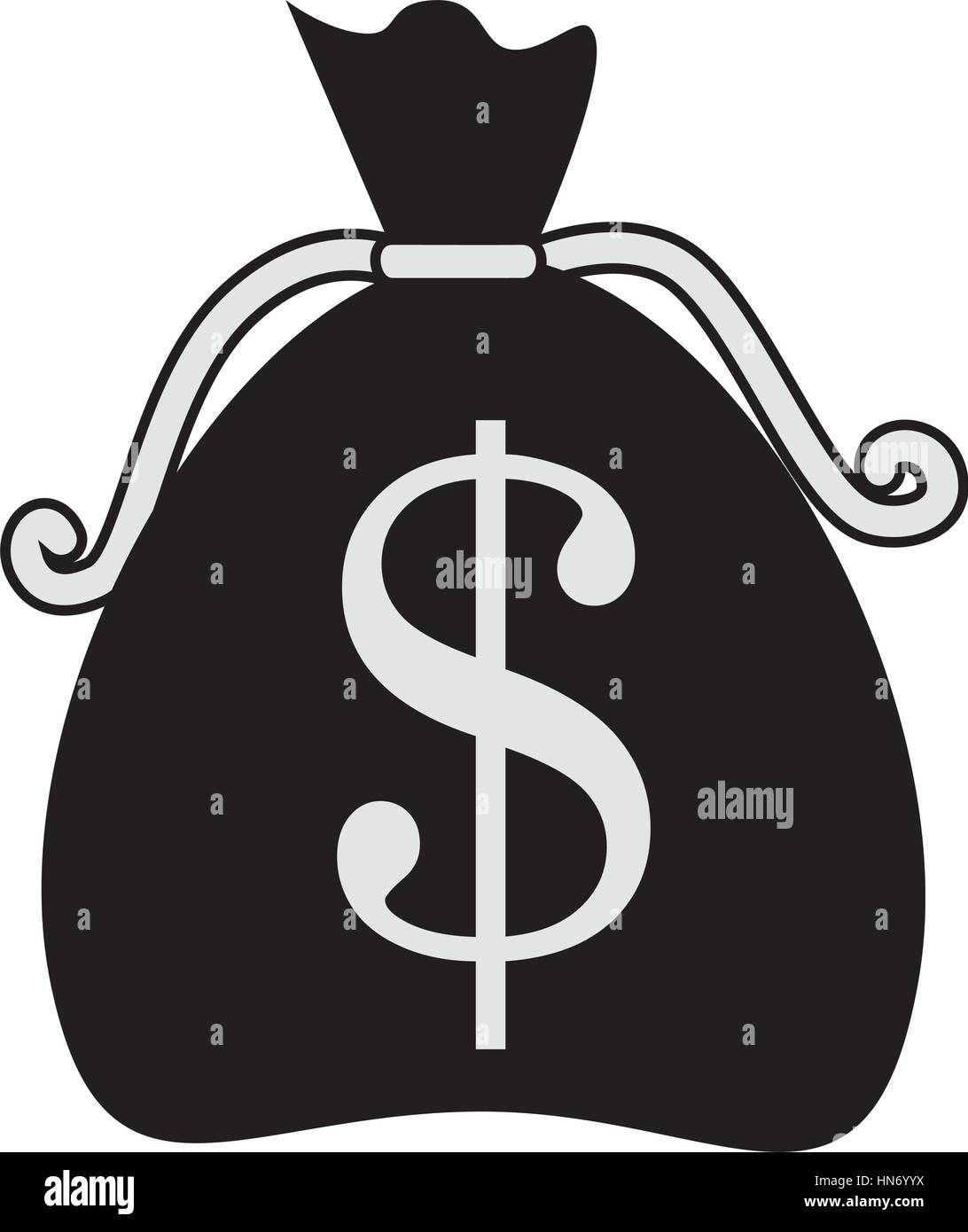 money bag isolated icon vector illustration design Stock Vector Image ...