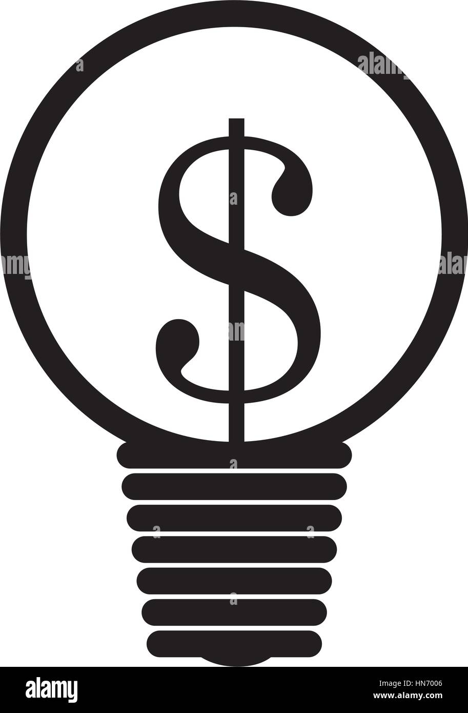 money bulb isolated icon vector illustration design Stock Vector Image ...