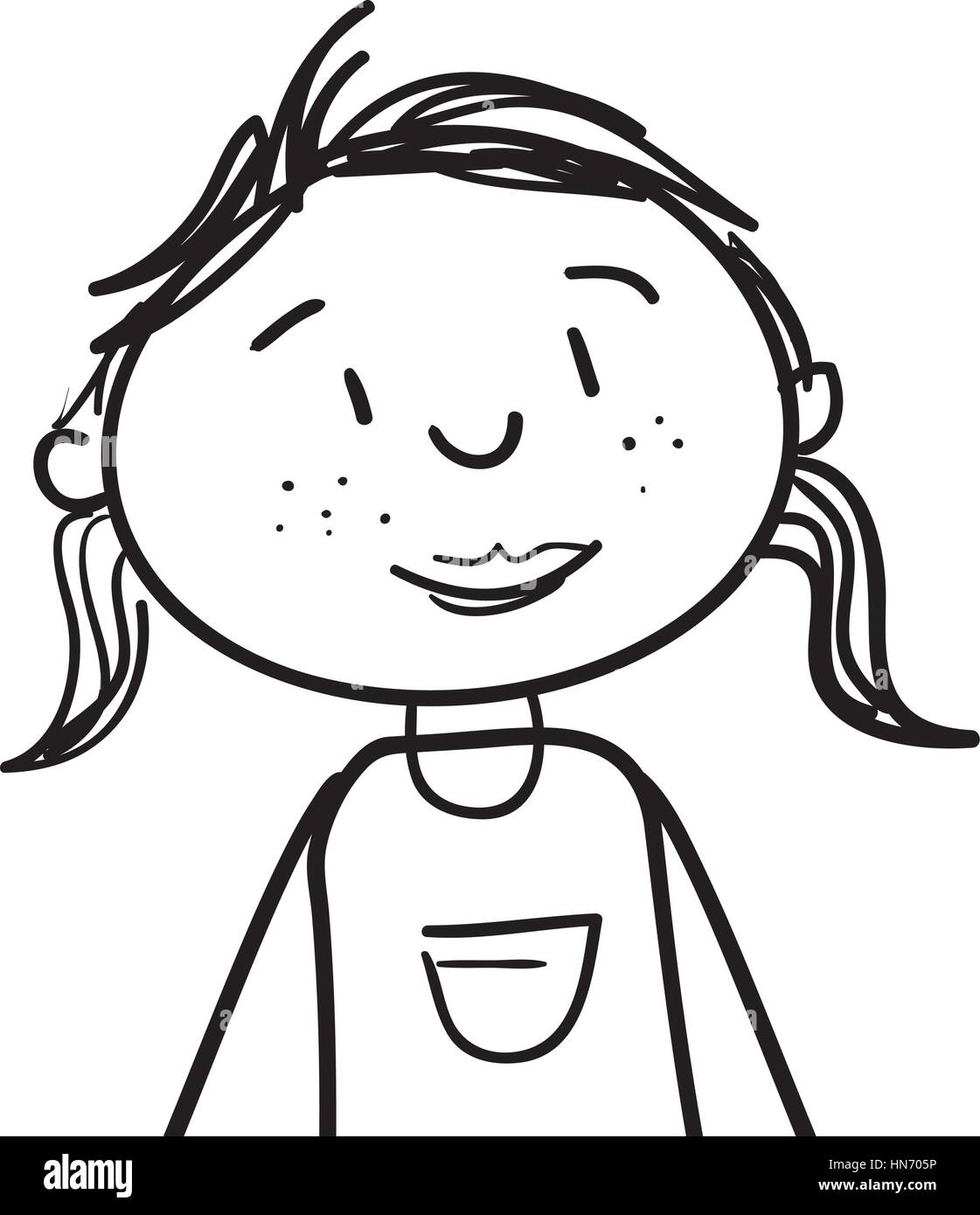 cute girl drawing icon vector illustration design Stock Vector Image ...