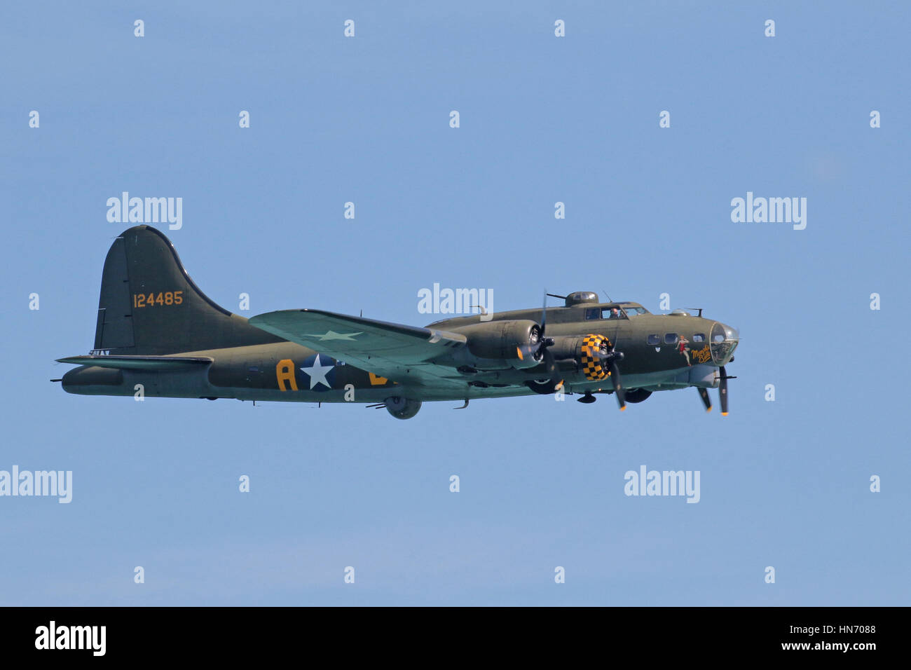 B17 bomber aircraft flypast Stock Photo