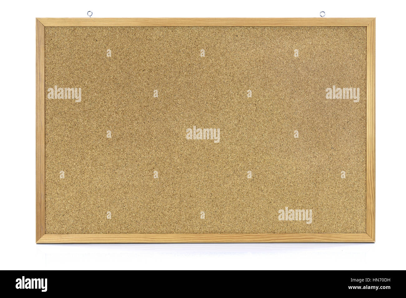 Cork notice board with wooden frame isolated on white background Stock Photo Alamy