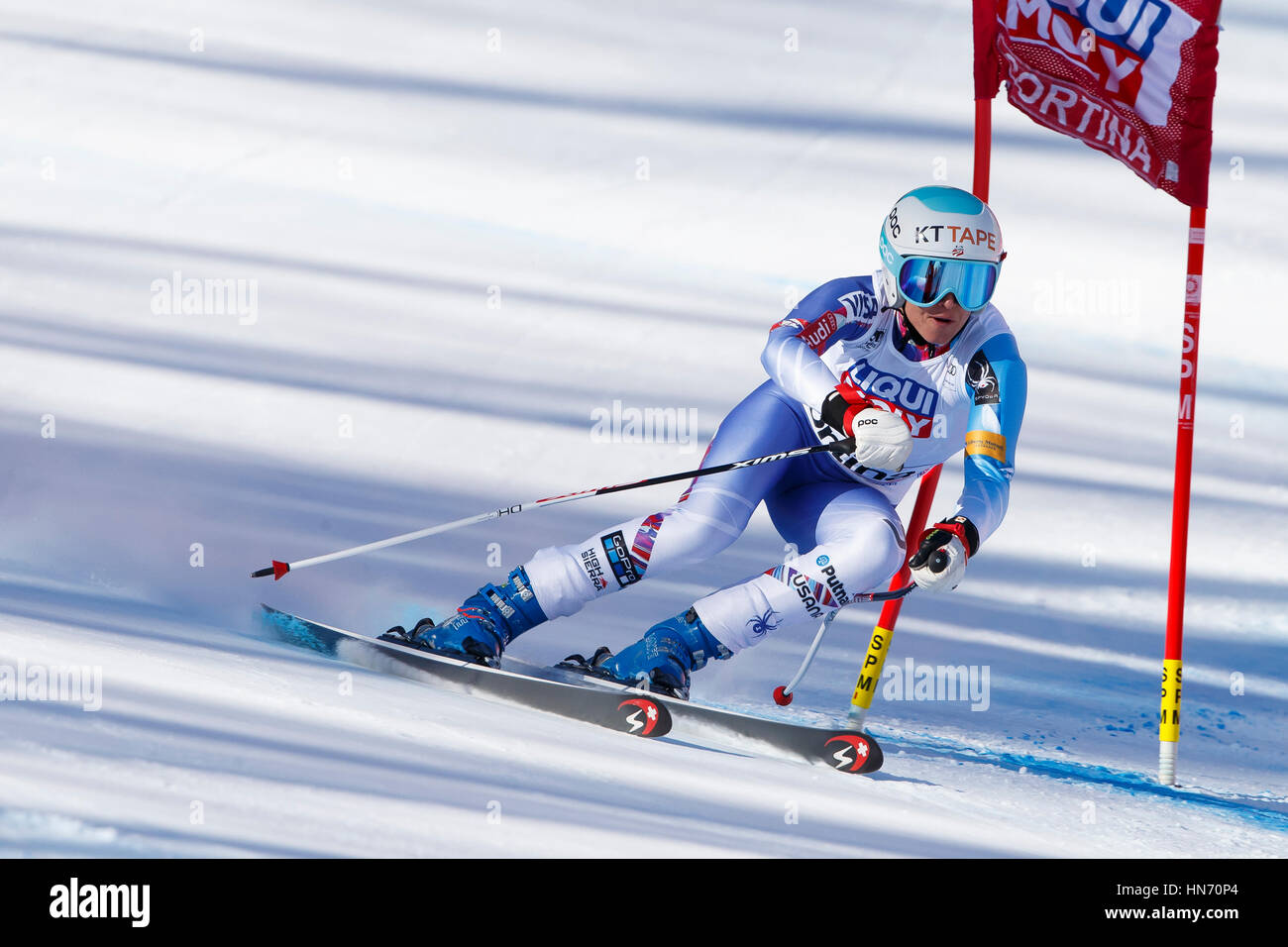 Cortina d’Ampezzo, Italy 29 January 2017. Julia Mancuso  (Ita) Forerunners the Audi Fis Alpine Skiing World Cup Women’s Super G on the Olympia Course  Stock Photo